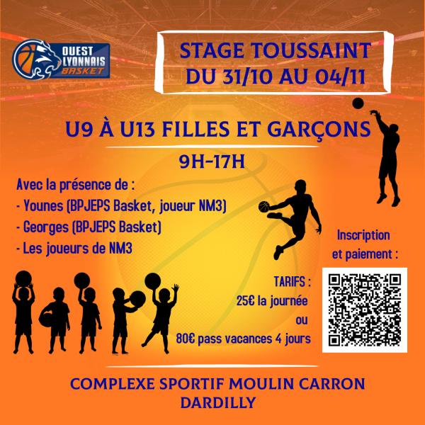 Stage de Toussaint : Ouverture des inscriptions